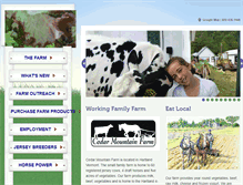 Tablet Screenshot of cedarmountainfarm.org