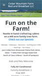 Mobile Screenshot of cedarmountainfarm.com